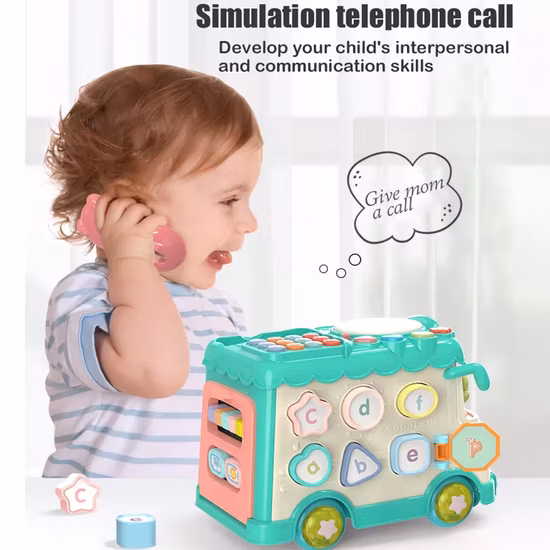 Wooden Xylophone Infant Musical for Baby Educational Montessori Toys Baby Multi-Functional 2 in 1music Instrument Toy