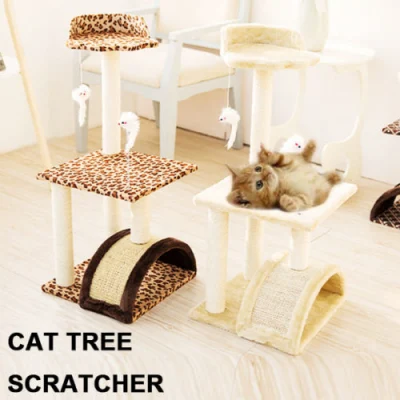 Chat à gratter jouer petite maison arbre à chat griffoir escalade jouer jouets pour chat