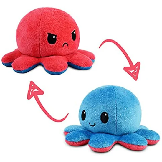 Accueil Accessoires Joli jouet réversible en peluche Moody Octopus Plush