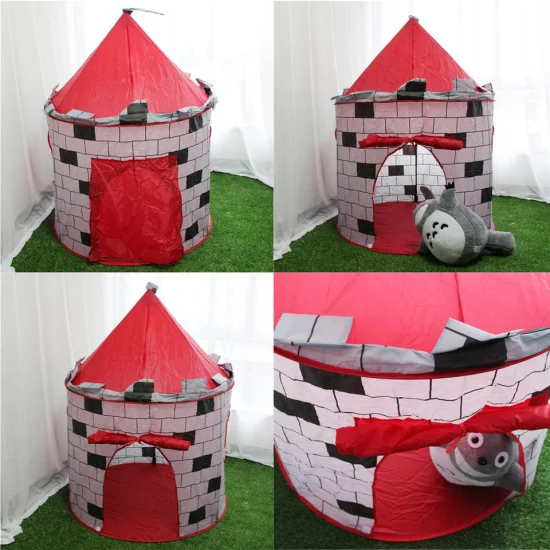 Tente pliante portative intérieure et extérieure de maison de jeu pour enfants de tente de château de princesse