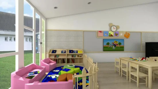 Meubles en bois pour enfants de garderie en gros, meubles pour bébés de garderie, meubles de salle de classe, meubles pour enfants de maternelle et d'âge préscolaire