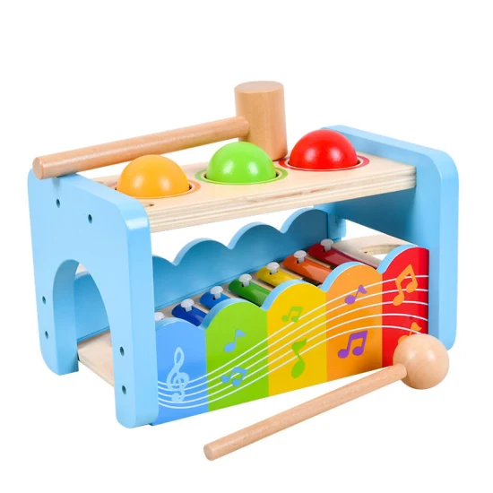 Xylophone en bois Musical pour bébé, jouets éducatifs Montessori pour bébé Multi
