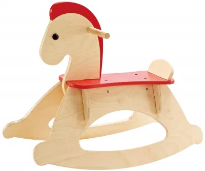 Cheval à bascule en bois pour enfants Rock and Ride jouet éducatif en bois